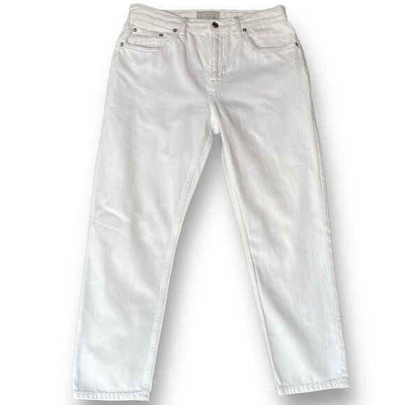 Everlane Womens The Summer Jean Sz 29 Bone White Denim High Rise Relaxed Fit - Picture 3 of 9